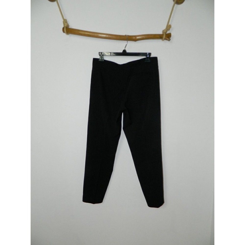 VINCE Pants Women's Black High Waisted Paper Bag Tie Cropped Pockets Size 4 - Picture 5 of 11